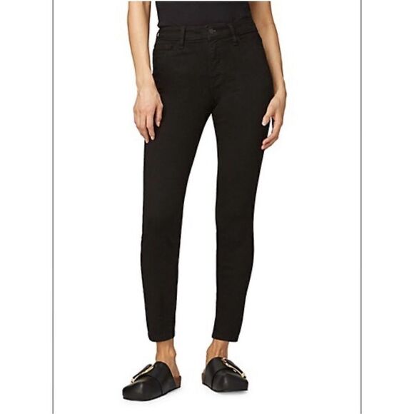 Warp + Weft Womens Jeans Petite 24 JFK Skinny Black Goth Mod Classic - Picture 1 of 5